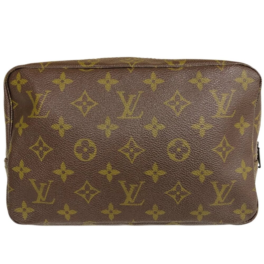 Authentic Louis Vuitton Trousse Toilette 23 Cosmetic Pouch Monogram jp215-121125